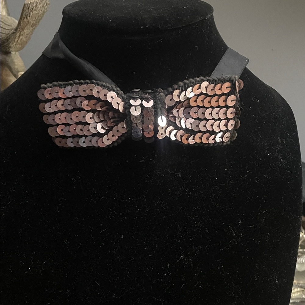 Shimmering Sequin Bow Tie